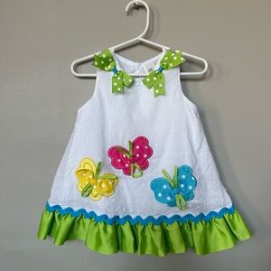 Like New | Rare Editions | Toddler Summer Butterfly Dress | 18 Months